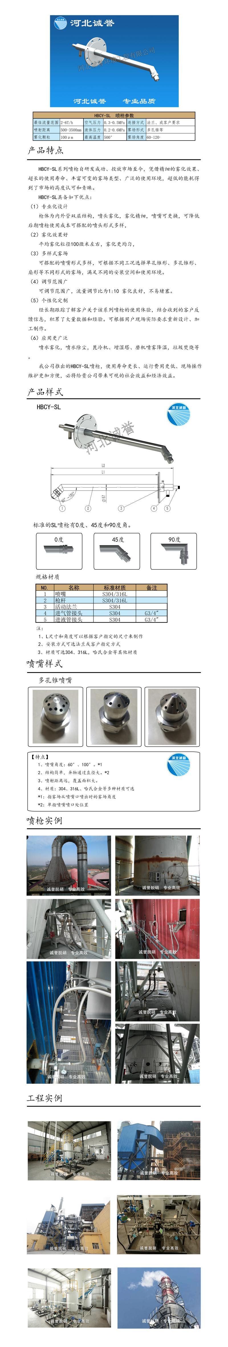 廢液噴槍、保護套、噴槍參數(shù)、材質(zhì)尺寸、流量分布圖、扇形空心錐俯視圖介紹以及廢液噴槍霧化視頻展示和工程案例介紹